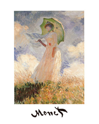 Woman With Umbrella - Claude Monet Paintings
